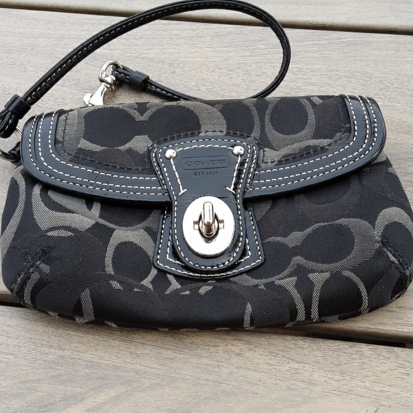 Coach Signature Wristlet, RARE